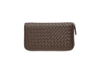 Bottega Veneta Intrecciato Lambskin Zip Around Wallet "Edoardo"