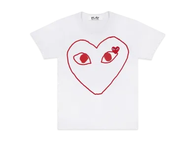 COMME des GARCONS PLAY CDG AX-T100-051 "White"