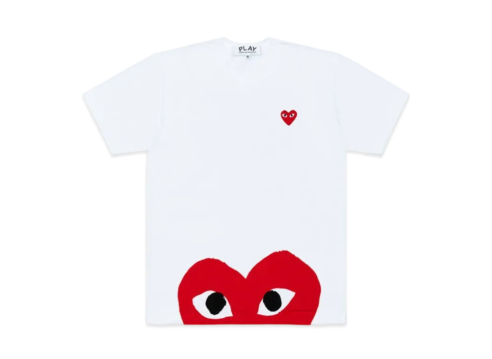 COMME des GARCONS PLAY CDG AX-T034-051 "White"