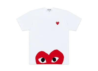 COMME des GARCONS PLAY CDG AX-T034-051 "White"