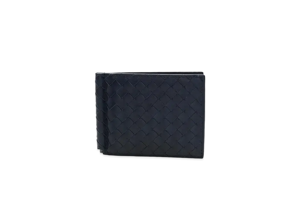 Bottega Veneta Intrecciato Calfskin Bi-fold With Money Clip "Light Tourmaline"