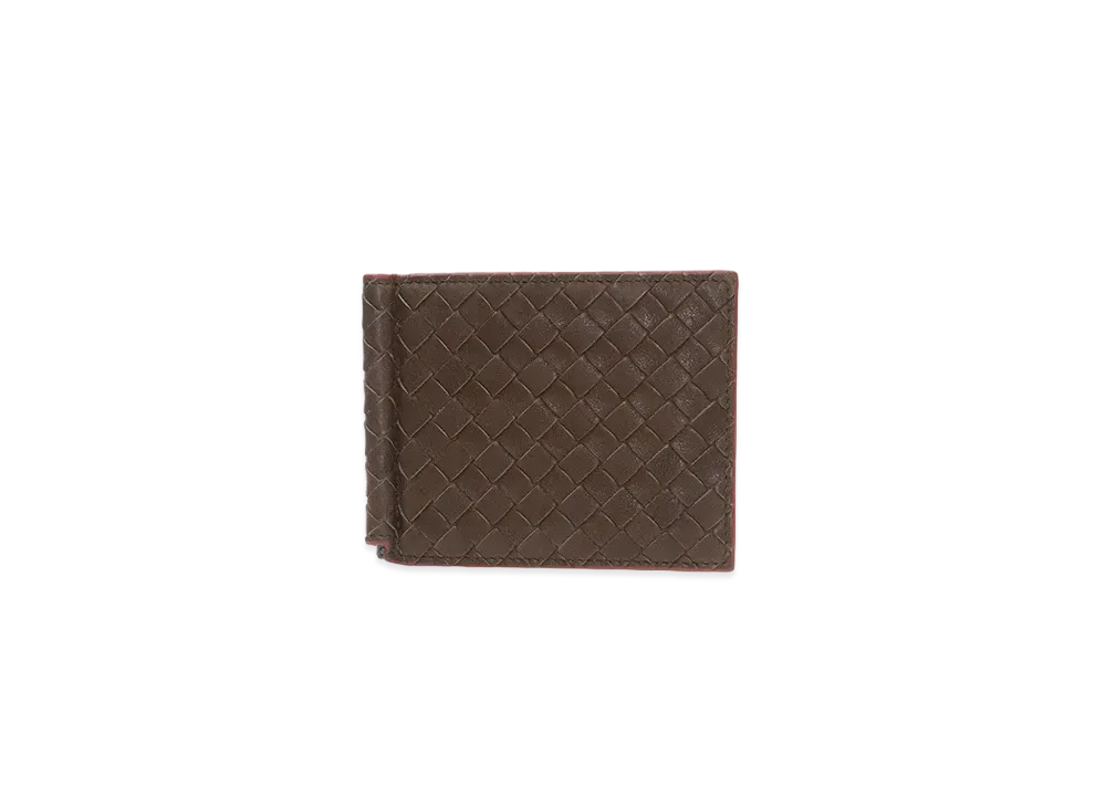 Bottega Veneta Intrecciato Lambskin Bi-fold With Money Clip "Edoardo"