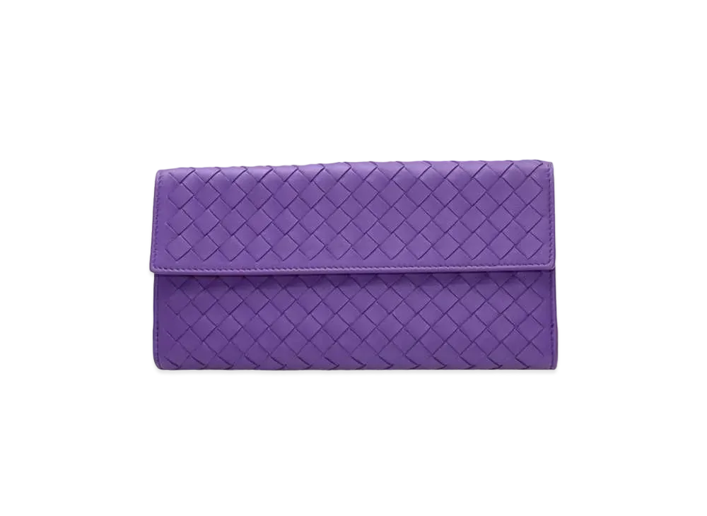 Bottega Veneta Intrecciato Lambskin Nappa Long Wallet "Byzantine"