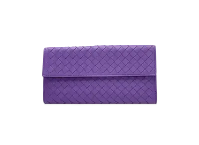 Bottega Veneta Intrecciato Lambskin Nappa Long Wallet "Byzantine"