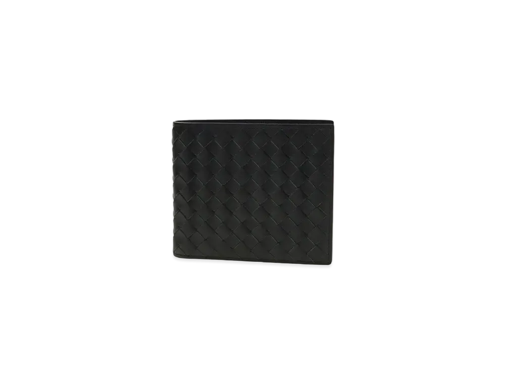 Bottega Veneta Intrecciato Calfskin Bi-fold Wallet "New Light Grey"