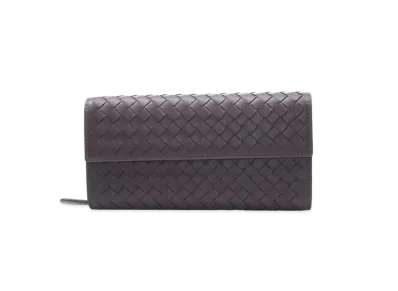 Bottega Veneta Intrecciato Lambskin Nappa Continebtal Wallet "Quetsch"