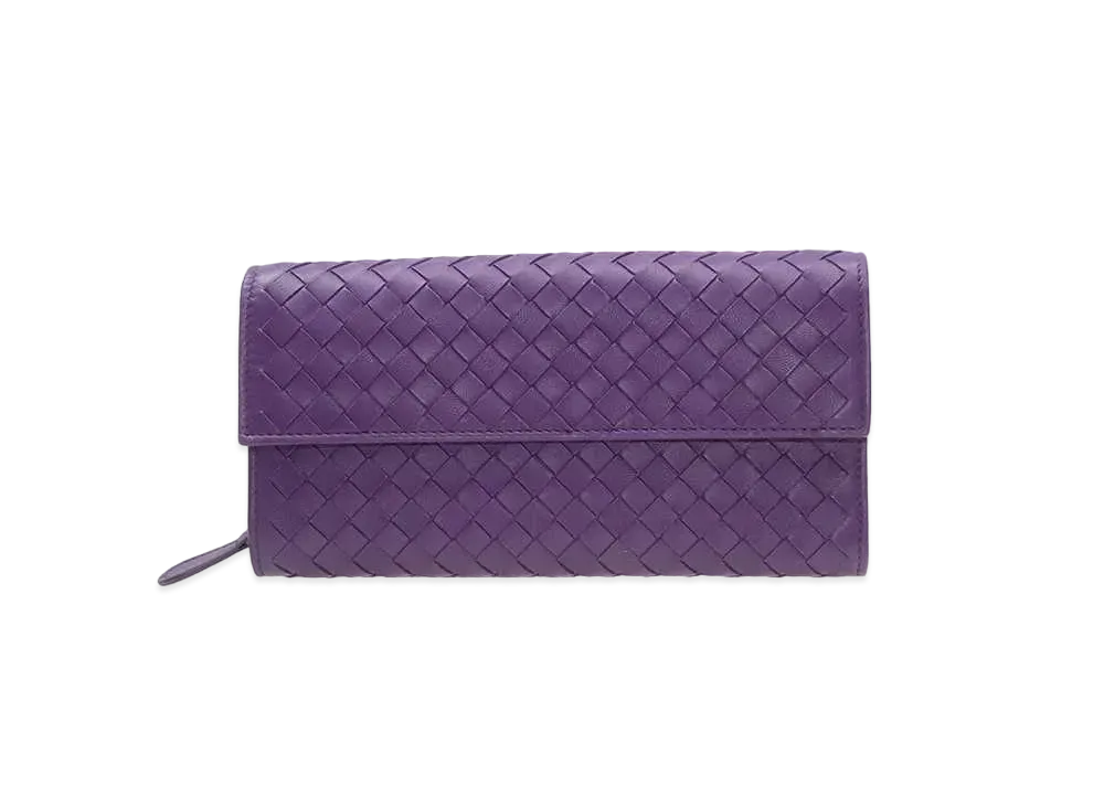 Bottega Veneta Intrecciato Lambskin Nappa Continebtal Wallet "Monalisa"