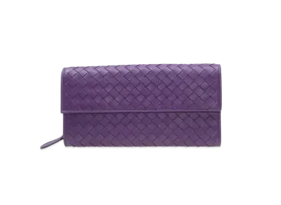 Bottega Veneta Intrecciato Lambskin Nappa Continebtal Wallet "Monalisa"