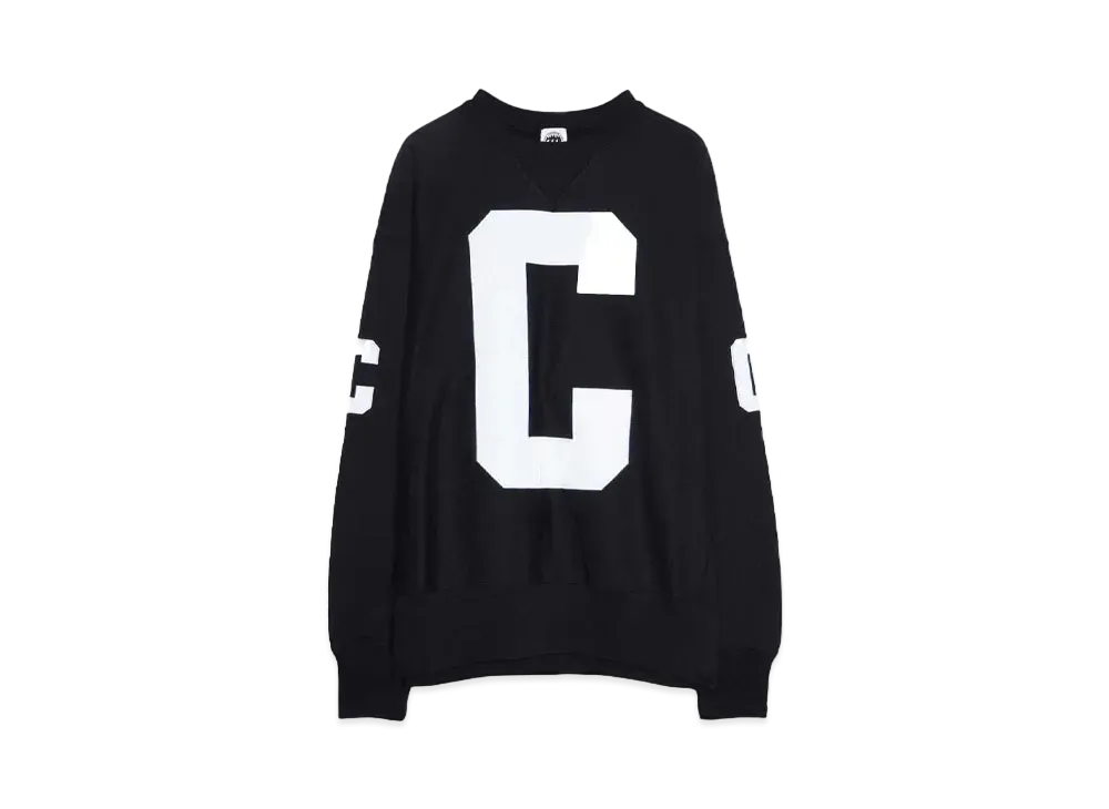 CITY COUNTRY CITY APPLIQUE LOGO COTTON SWEATSHIRT CCC "BLACK"