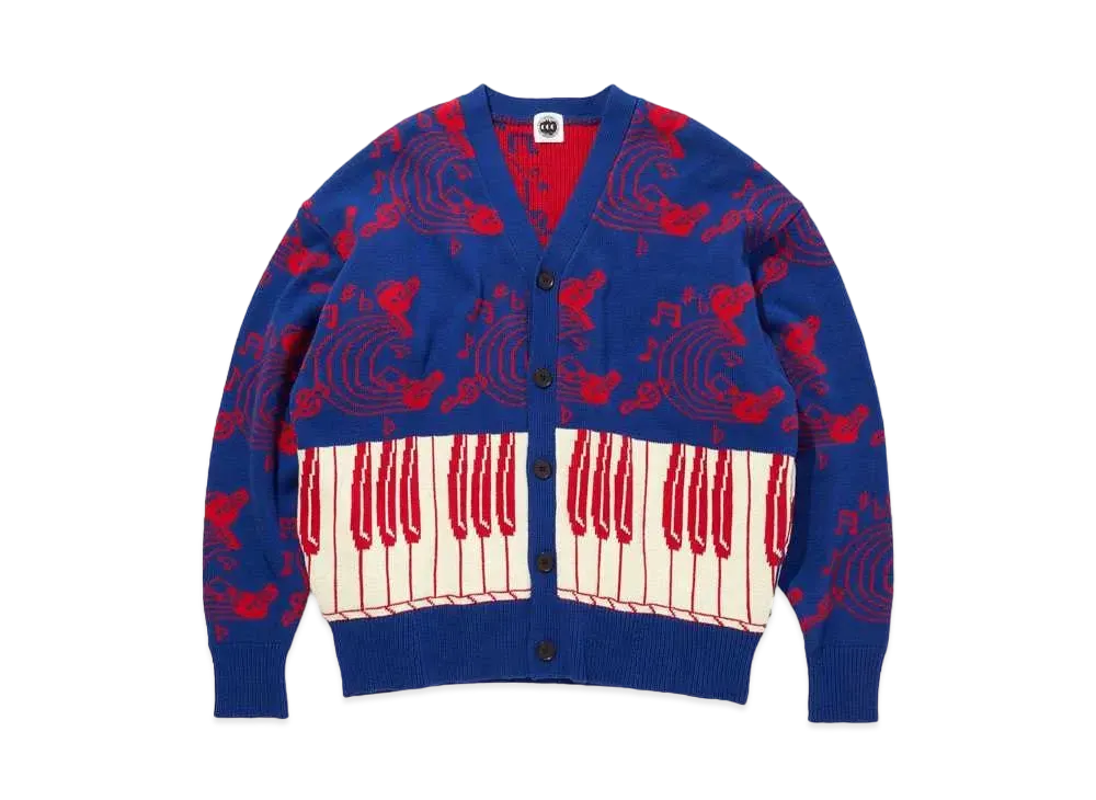 CITY COUNTRY CITY KNIT CARDIGAN JAZZ "BLUE x RED"