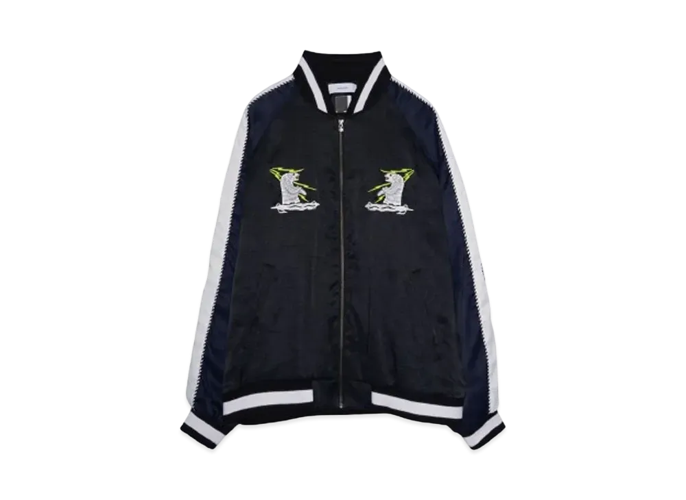 FACETASM SOUVENIR JACKET "BLACK x NAVY"