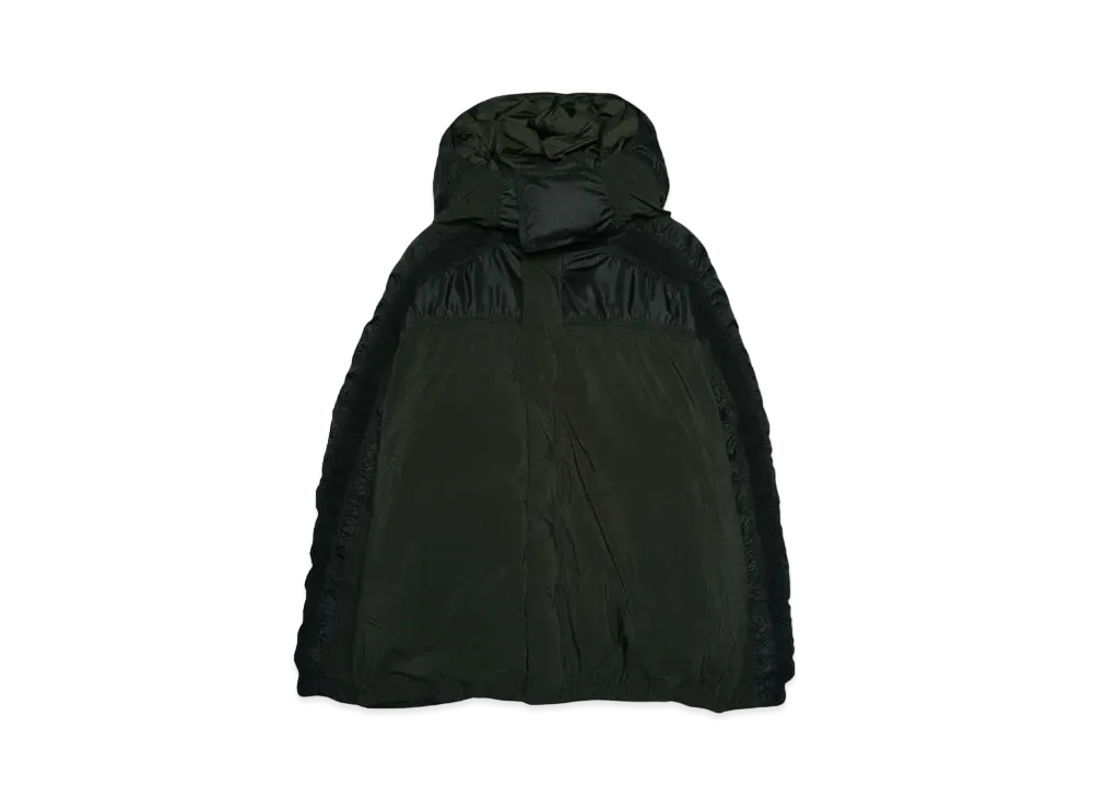 FACETASM GATHERED SEAM DOWN JACKET "BLACK"