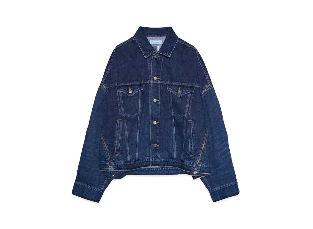 FACETASM ZIPPER DENIM JACKET "INDIGO"