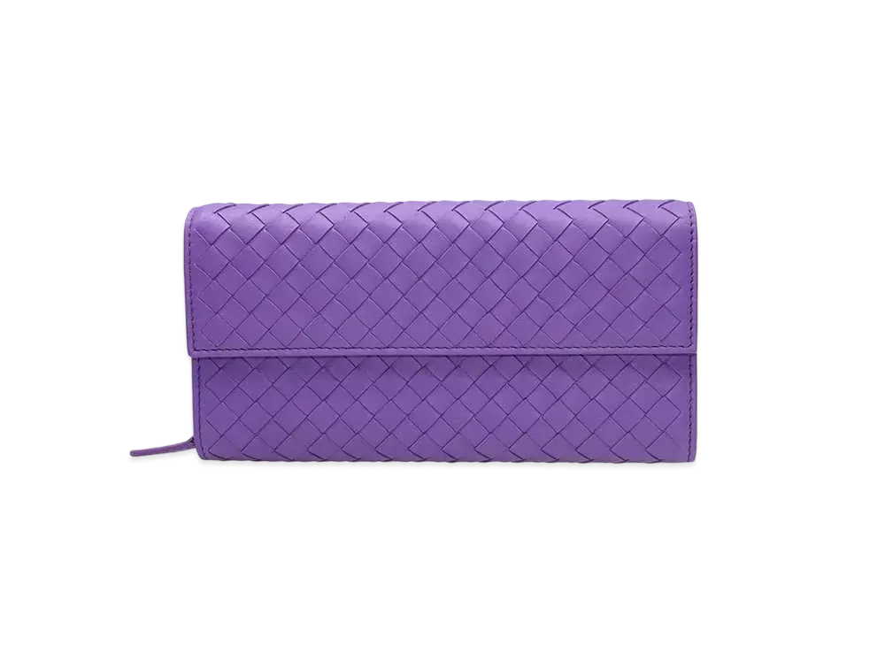 Bottega Veneta Intrecciato Lambskin Nappa Continebtal Wallet "Byzantine"