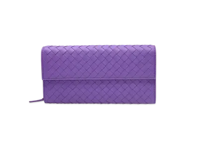 Bottega Veneta Intrecciato Lambskin Nappa Continebtal Wallet "Byzantine"