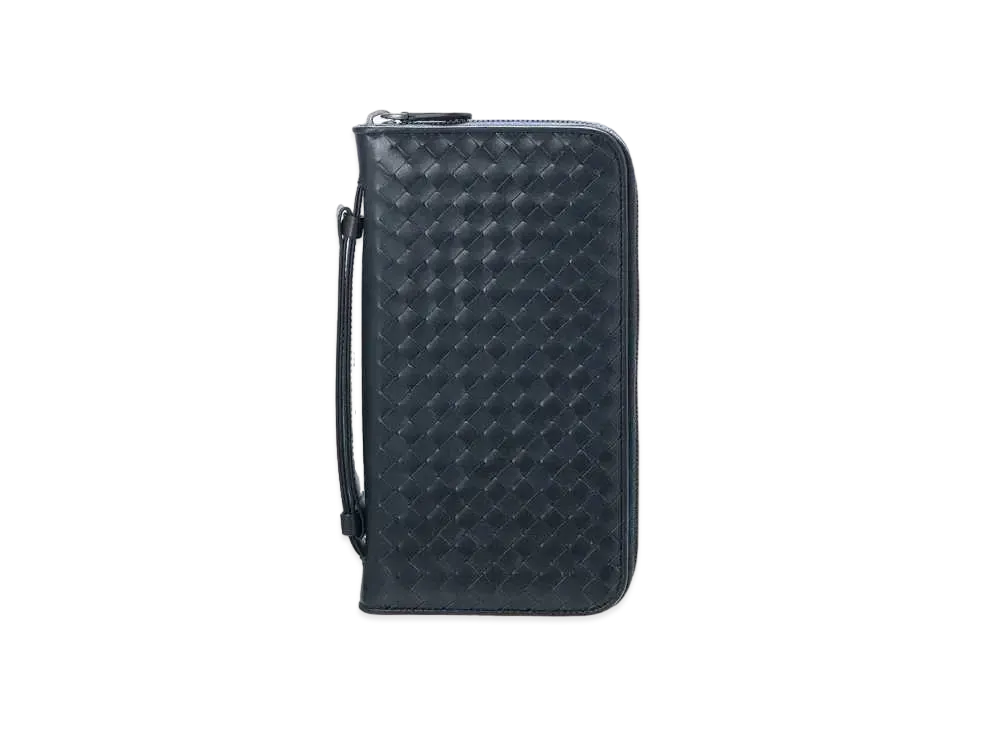 Bottega Veneta Intrecciato Calfskin Travel Case "Light Tourmaline"