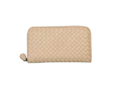 Bottega Veneta Intrecciato Lambskin Zip Around Wallet "Framigo"