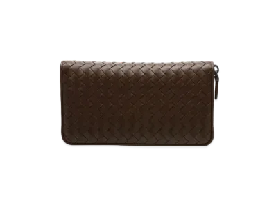 Bottega Veneta Intrecciato Lambskin Zip Around Wallet "Edoardo"