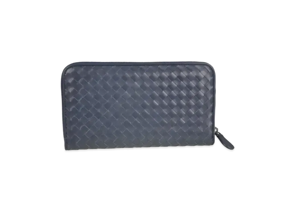 Bottega Veneta Intrecciato Calfskin Zip Around Wallet "Light Tourmaline"