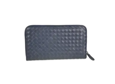 Bottega Veneta Intrecciato Calfskin Zip Around Wallet "Light Tourmaline"