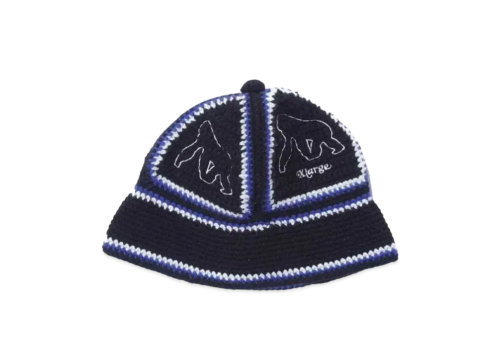 XLARGE CROCHET BELL HAT XLARGE "BLACK"