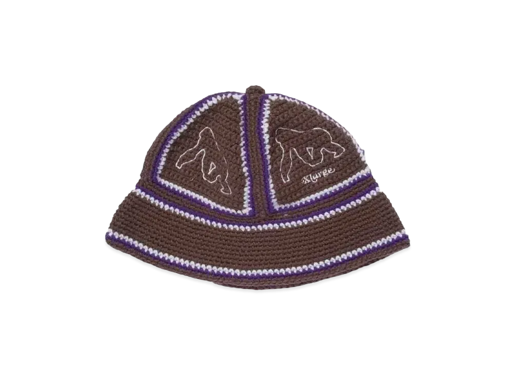 XLARGE CROCHET BELL HAT XLARGE "BROWN"