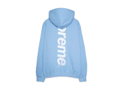 Supreme Satin Applique Hooded Sweatshirt "Light Blue" (24FW)