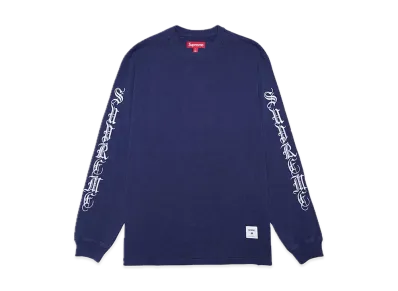 Supreme Old English L/S Top "Navy"