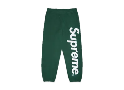 Supreme Satin Applique Sweatpant "Dark Green" (24FW)