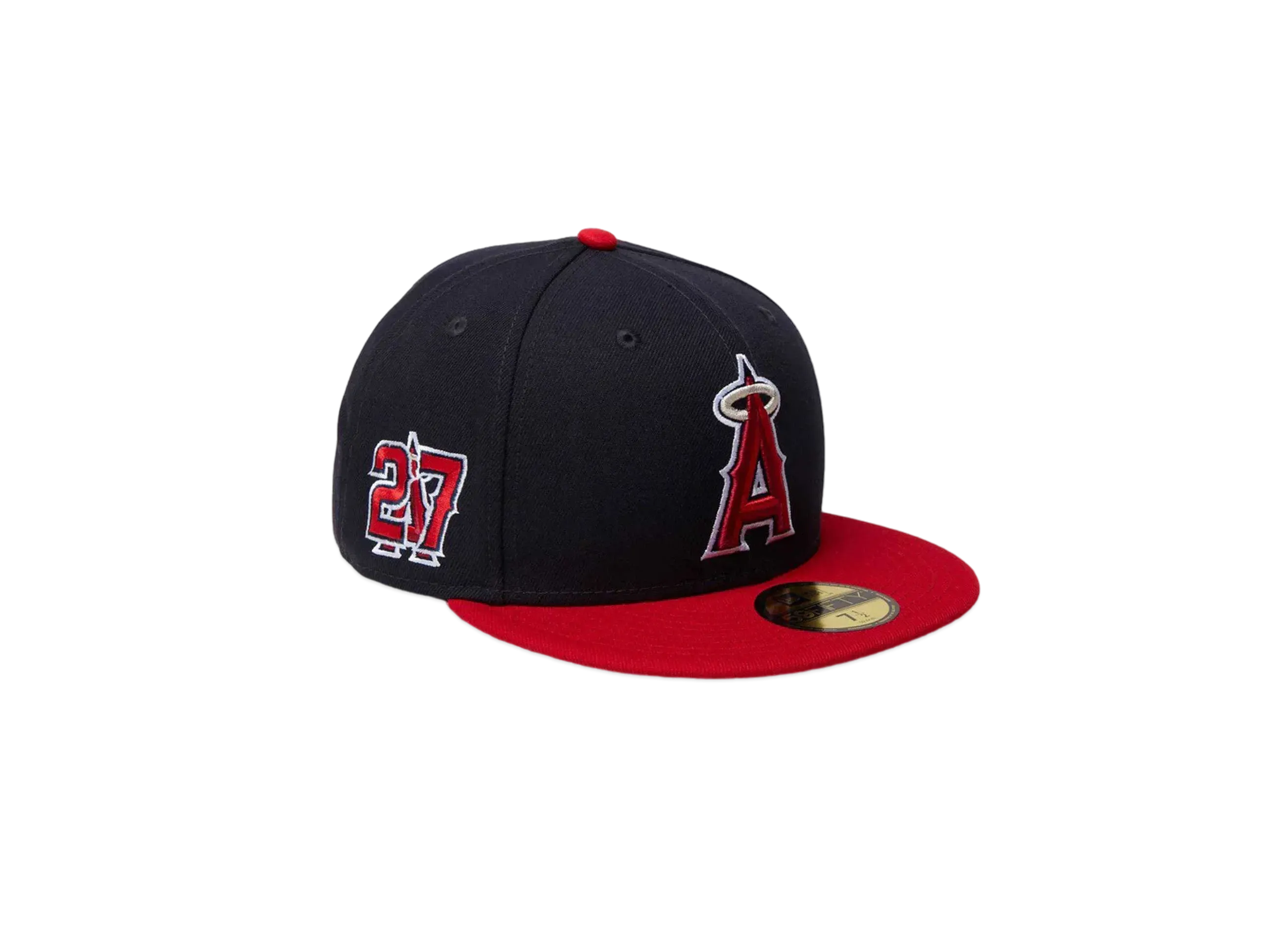 NEW ERA 59Fifty MVP Los Angeles Angels Mike Trout Scarlet Visor "Navy"