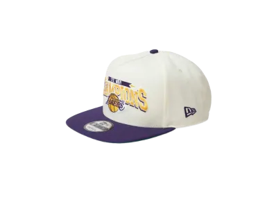 NEW ERA 9Fifty A-Frame NBA Champions Los Angeles Lakers Purple Visor "Chrome"