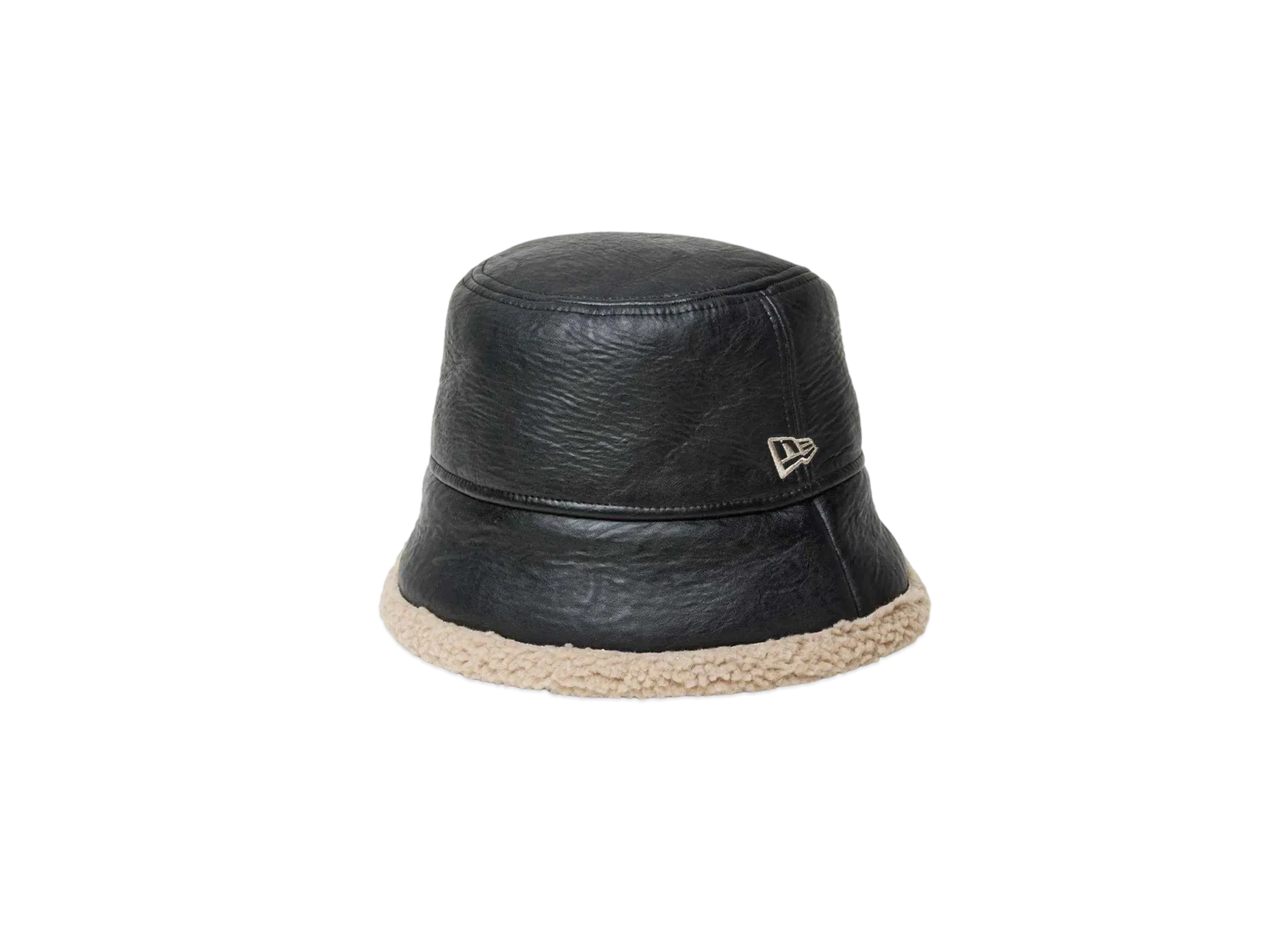 NEW ERA Bucket 01 Sailor Brim Eco Fur & Eco Leather "Black"
