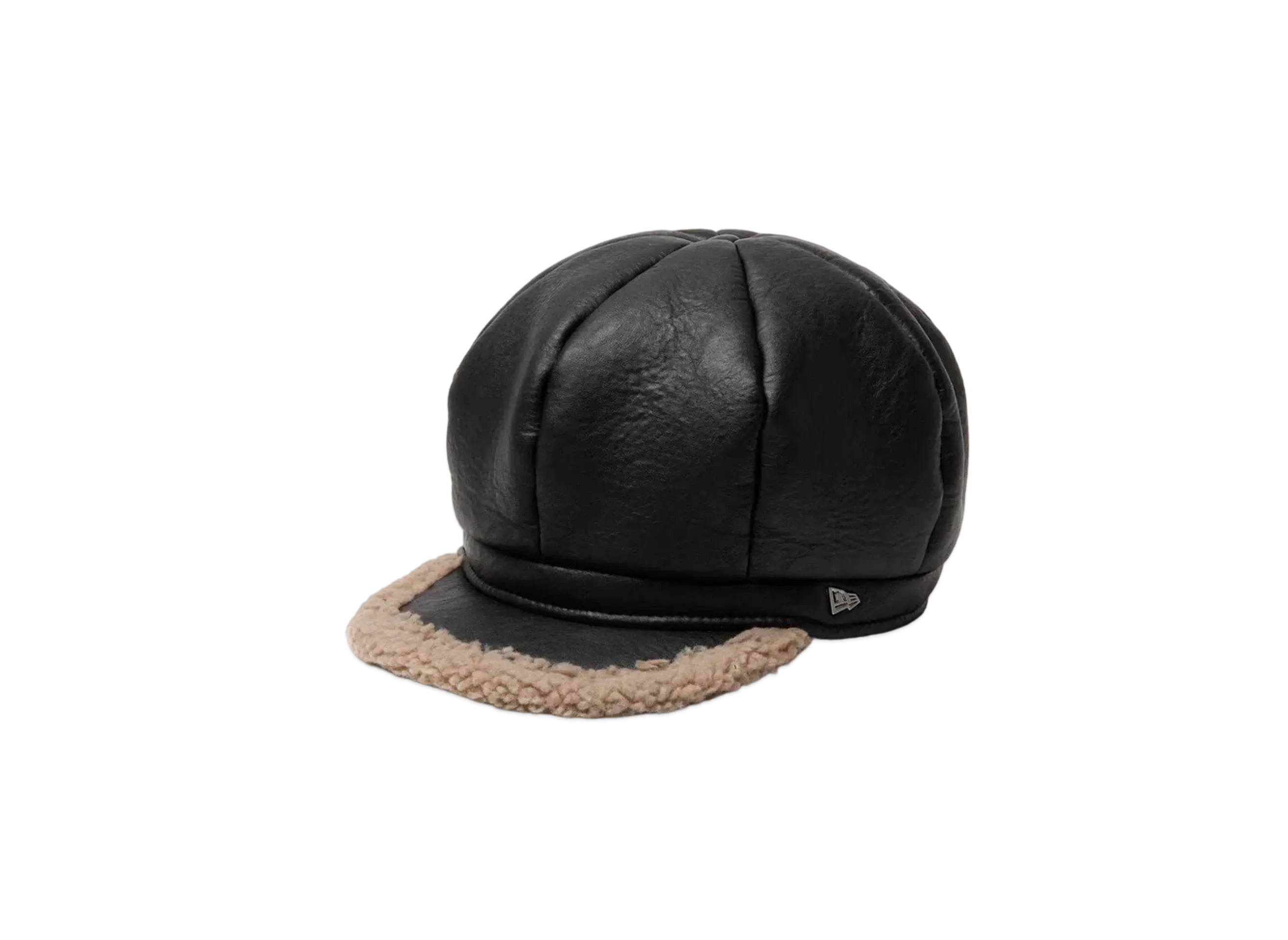 NEW ERA Casquette Eco Fur & Eco Leather "Black"