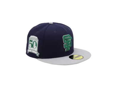 NEW ERA x THE CAP 59Fifty 'EMERALD ELEMENT' San Francisco Giants "Navy/Gray"