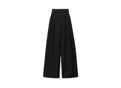 Alexander Wang Wool TwillHigh Waist Wide Leg Pants "Black"