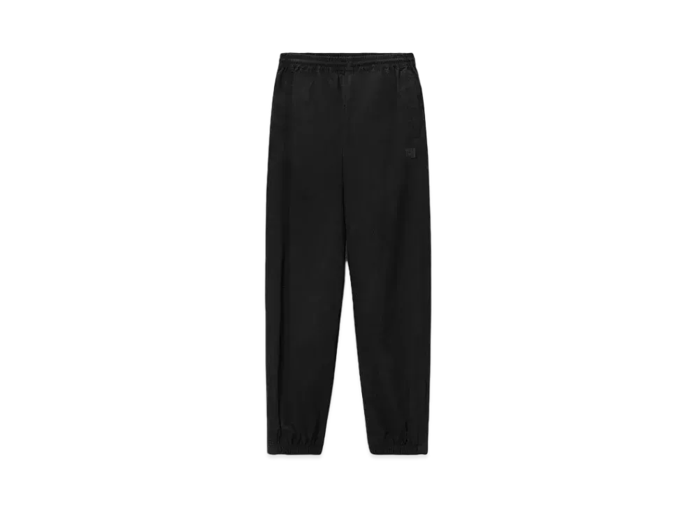 Alexander Wang Piped Cotton Twill Track Pants "Black"
