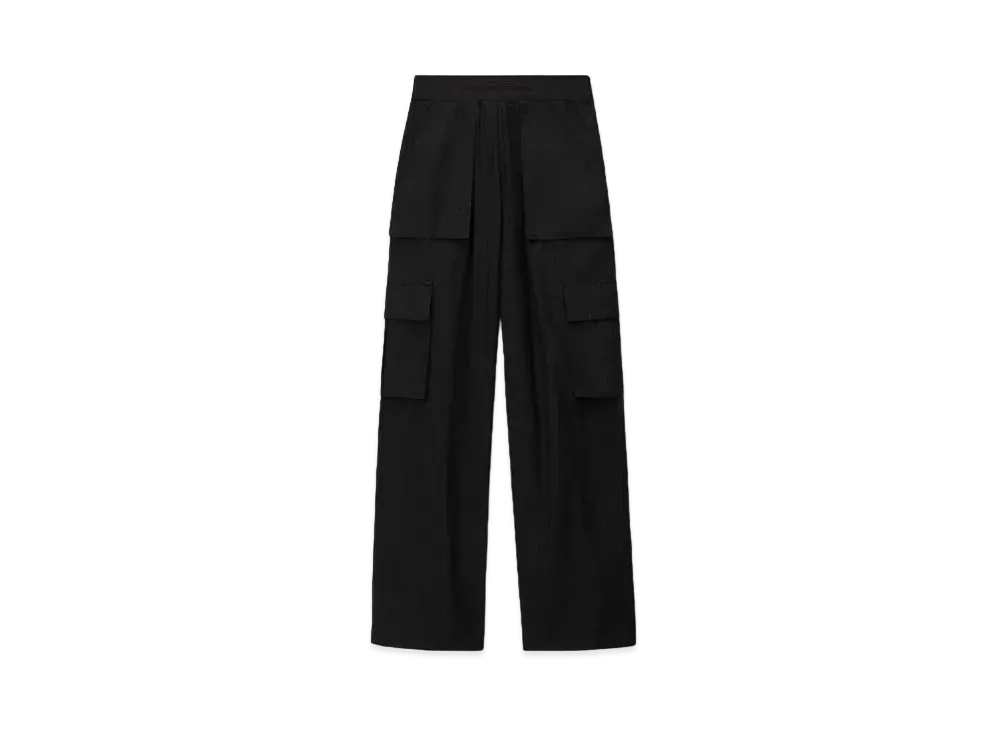 Alexander Wang Logo Waistband Cargo Rave Pants "Black"