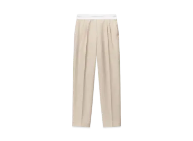 Alexander Wang Wool Tailoring Pleats Pants "Feather"