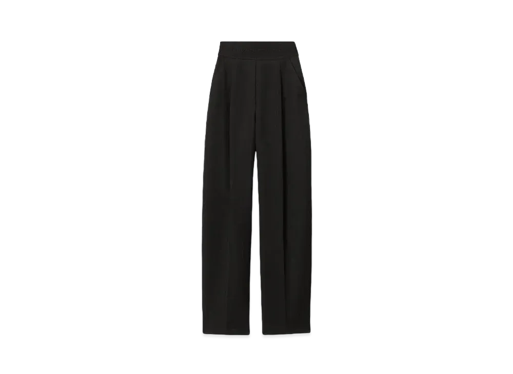 Alexander Wang Logo Waistband High Waist Pants "Black"