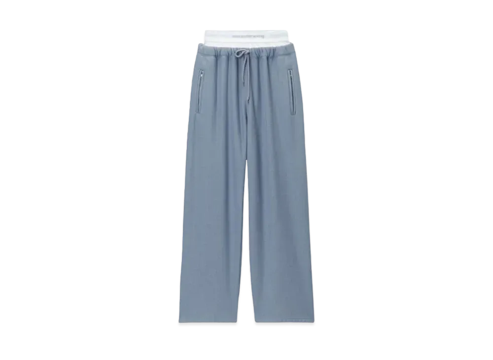 Alexander Wang Logo Stretch Sweat Pants "Washed Vintage Blue"