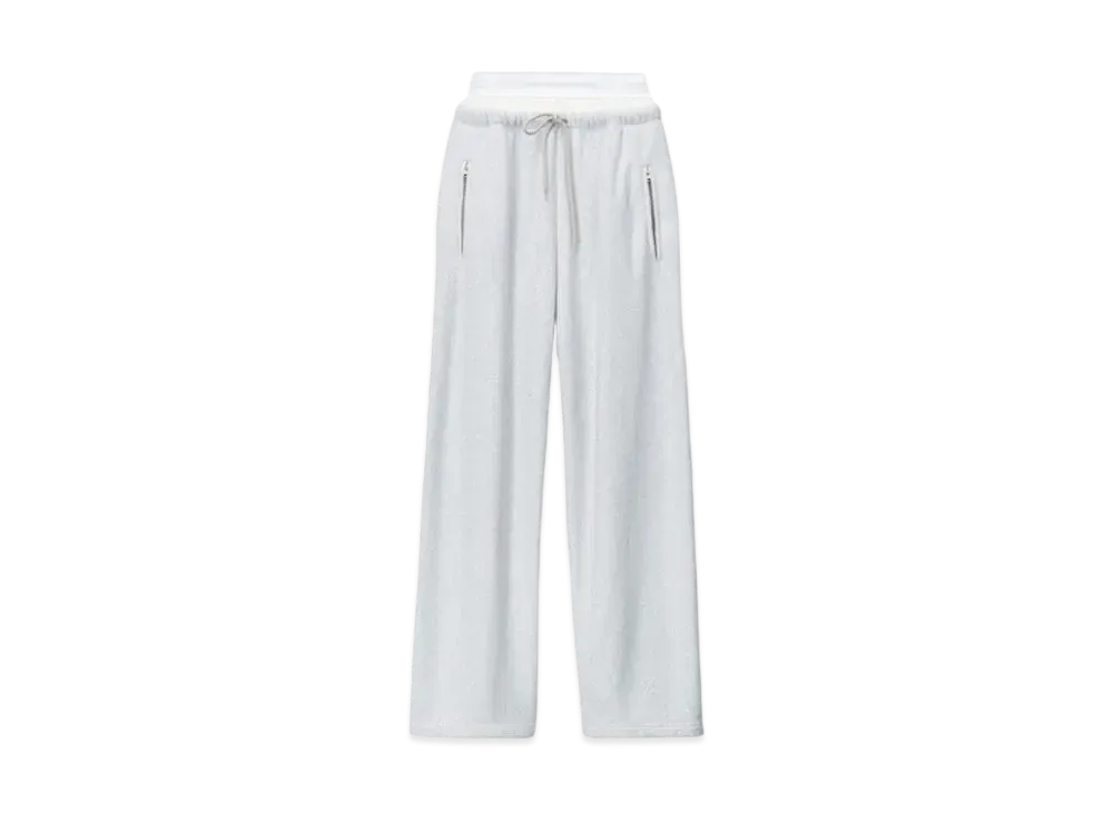 Alexander Wang Logo Stretch Sweat Pants "Light Heather Gray"