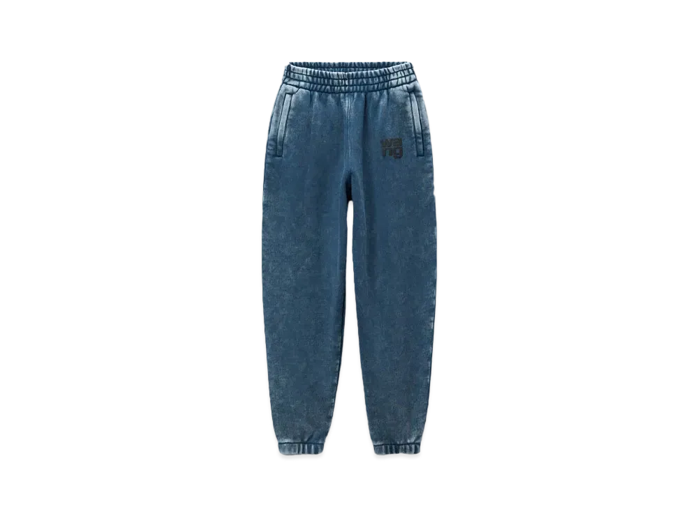Alexander Wang Essential Logo Terry Sweat Pants "Acid Black Ice"