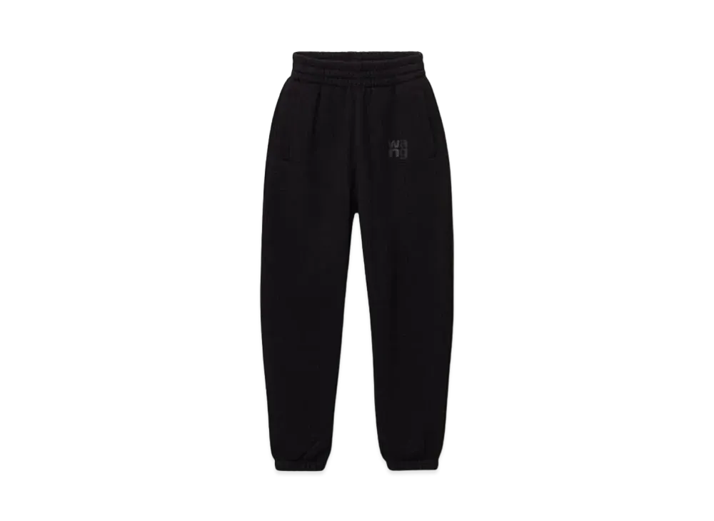 Alexander Wang Structured Terry Puff Logo Sweat Pants "Black"