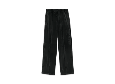 Alexander Wang Logo Velor Track Pants "Washed Pepper"