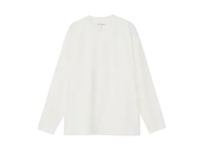 Goldwin High Gauge Inlay Long Sleeve T-Shirt (Unisex) "White"