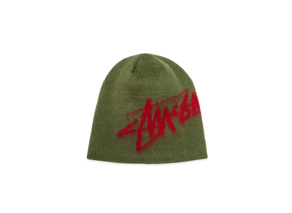 Stussy Brushed Out Stock Skullcap "Army"