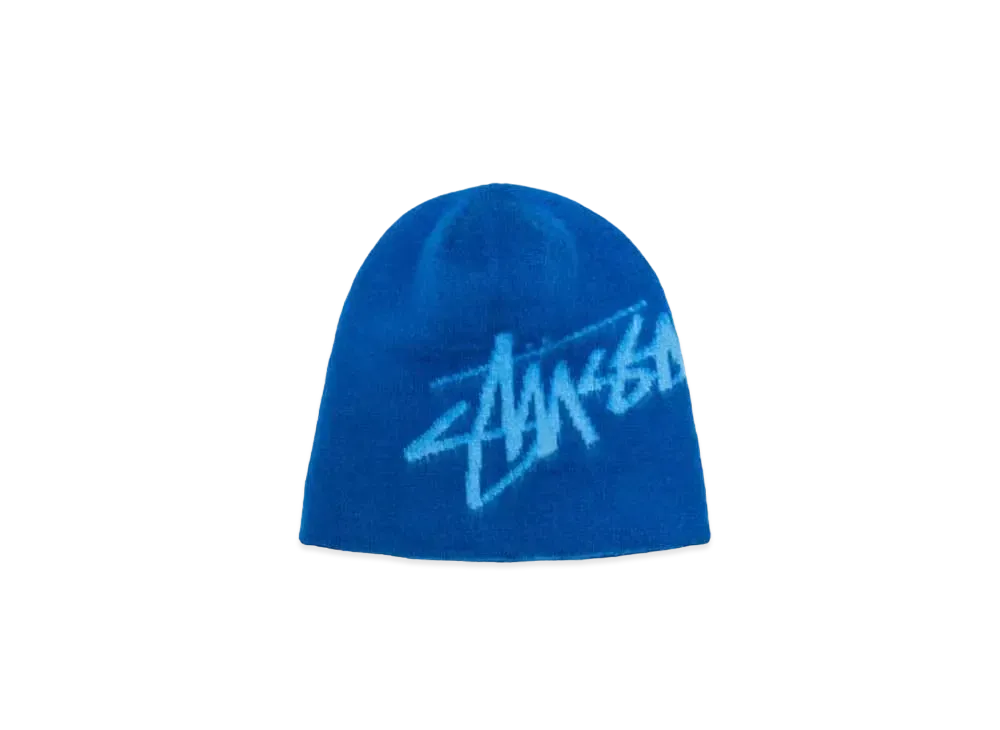 Stussy Brushed Out Stock Skullcap "Blue" 