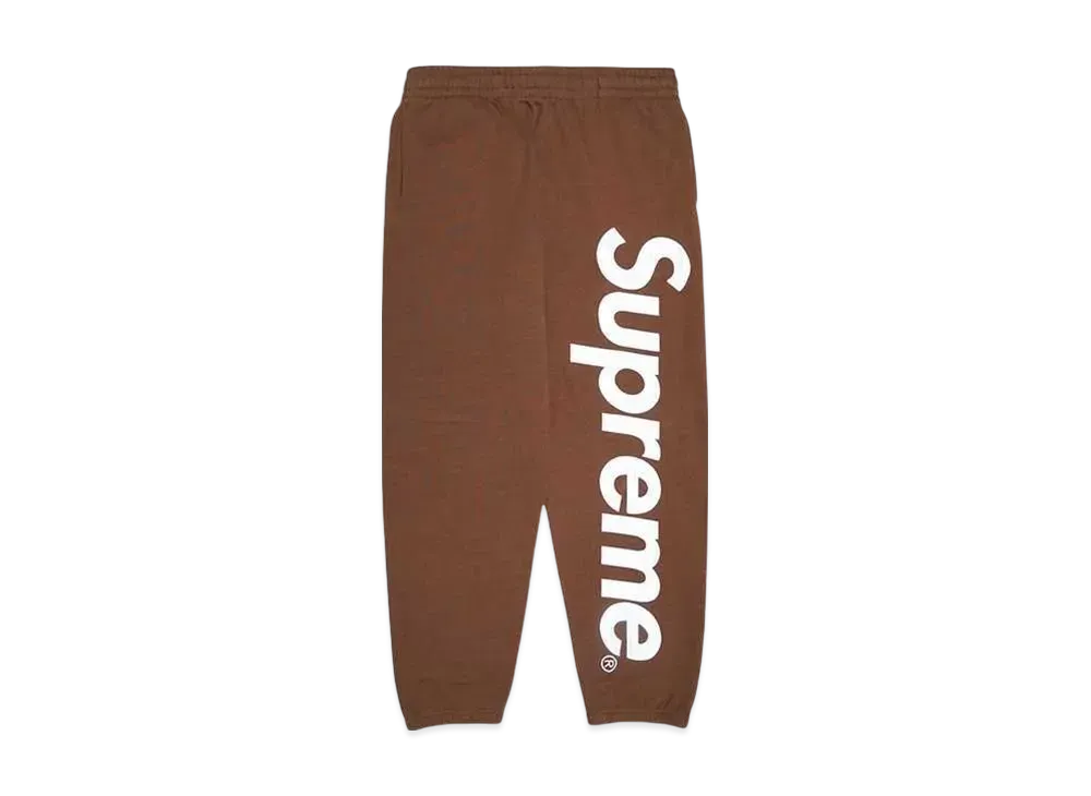 Supreme Satin Applique Sweatpant "Brown"