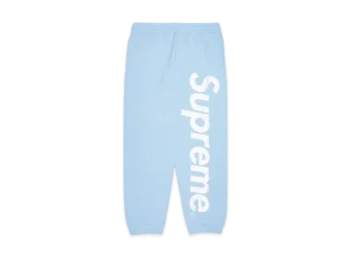 Supreme Satin Applique Sweatpant "Light Blue" (24FW)