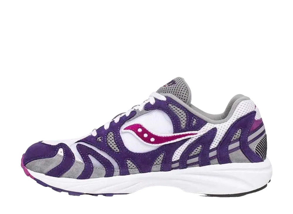 サッカニー グリッド アズーラ2000 "ホワイト/パープル/グレー"